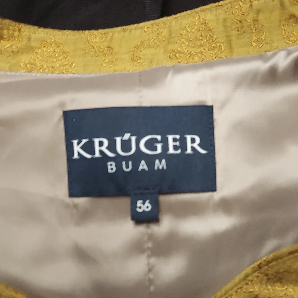 Kruger Men's Gold Trachtenweste NWOT - Picture 3 of 4